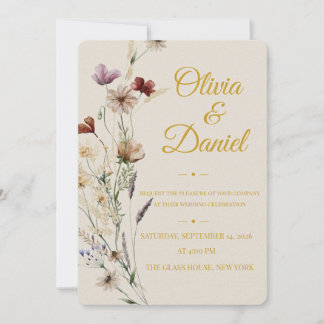 Faire Invitation de Mariage Botanique | Romantisme