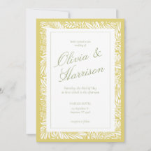 Faire invitation de mariage Citrus Island Elegant