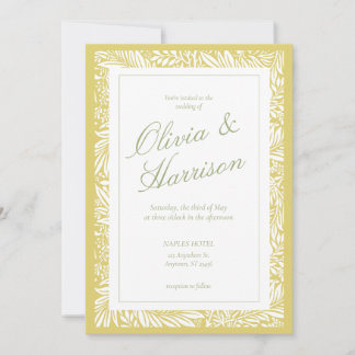 Faire invitation de mariage Citrus Island Elegant