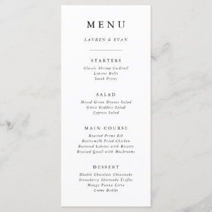 Faire invitation de mariage classique noir et blan