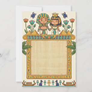 Faire invitation de mariage de Pharaon égyptien an