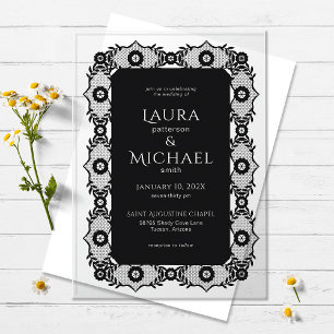 Faire invitation de mariage en acrylique avec dent