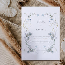 Faire invitation de mariage florale – Élégant et c