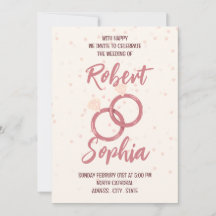 Faire invitation de mariage minimaliste