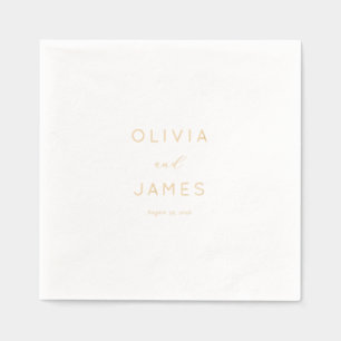 Faire invitation de mariage minimaliste en or