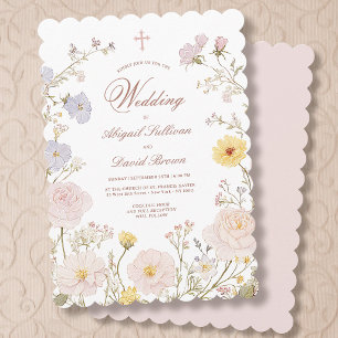 Faire Invitation de Mariage Religieux avec Cadre F