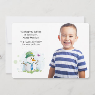 Faire Invitation Photo de Bonhomme de Neige