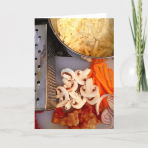 Faire la pizza   Carte de voeux