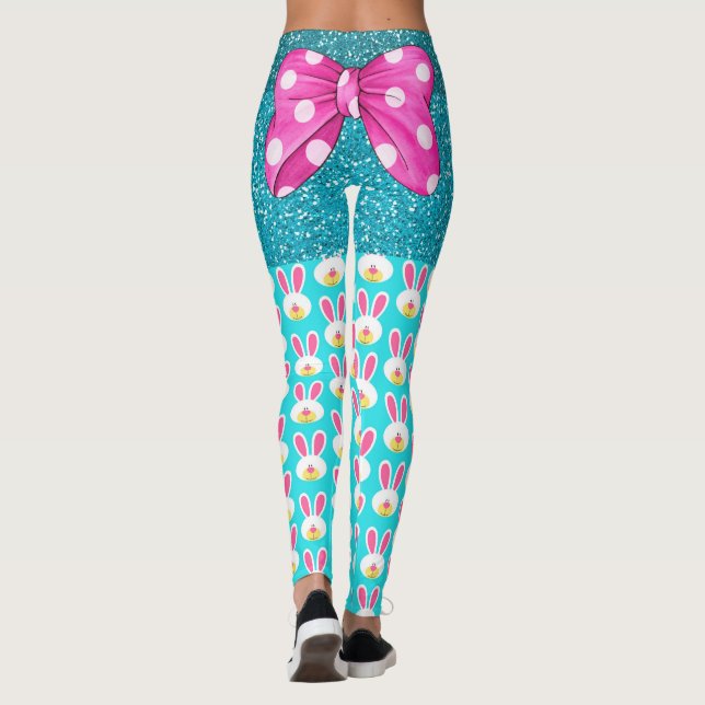 Faire le lapin Pop Pop Fashion Leggings (Dos)