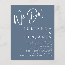 Faire-Notre-Élégante Carte d'Invitation de Mariage