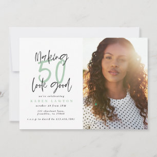 Faire paraître 50 une bonne invitation d'anniversa