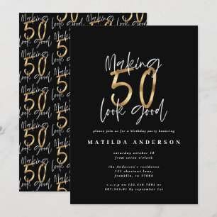 Faire paraître 50 une bonne invitation pour l'anni