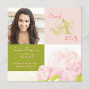 Faire-part 2013 de monogramme d'obtention du