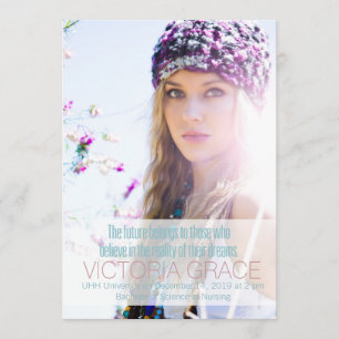 Faire-part 311 Teal l'avenir appartient aux ces obtention du