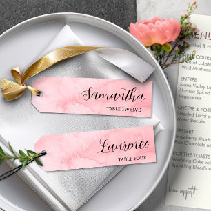 Faire-part 8 Ombre rose Mariage Invité do-it-yourself Nom Tag