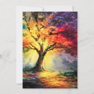 Faire-part Abstraite nature spirituelle Arbre de vie
