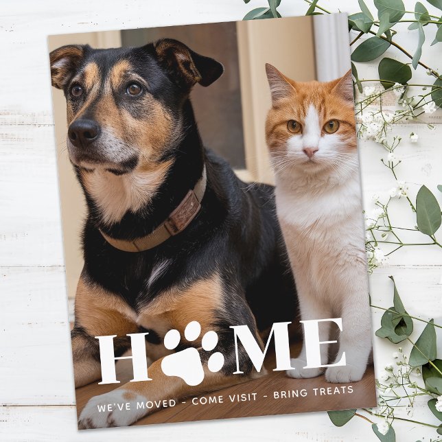 Faire-part Accueil Photo pour animaux de compagnie Nous avons (Créateur téléchargé)