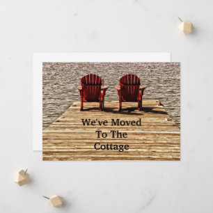 Faire-part Adirondack Chaises De Plage Red Moving Nouveau Acc