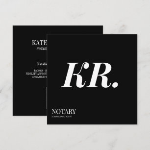 Faire-part Agent de signature de notaire public Monogramme él