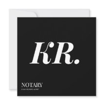 Agent de signature de notaire public Monogramme él