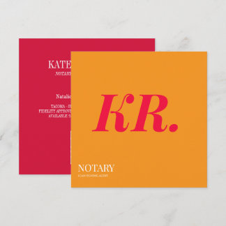 Faire-part Agent de signature de notaire public Monogramme or