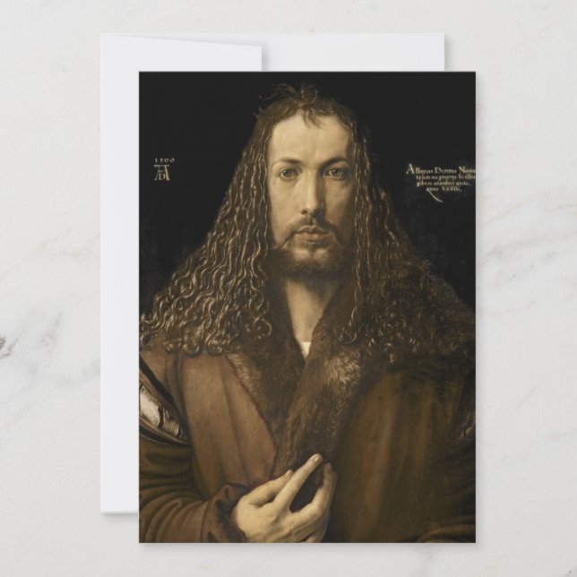 Faire-part Albrecht Durer - Autoportrait (Devant)