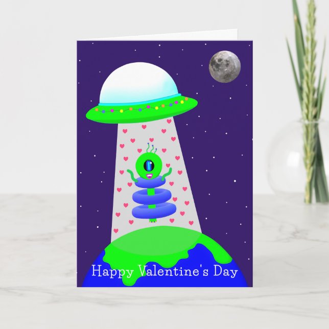Faire-part Alien Valentine's Day card 2a par Jo Images (Devant)