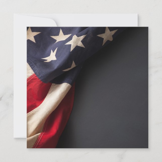 Faire-part American Flag on a Chalkboard (Devant)