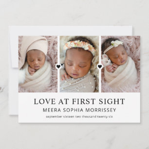 Faire-part Amour Moderne Au Premier Regard 4 Photos Naissance