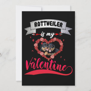 Faire-part Amoureux des chiens   Rottweiler est ma Saint Vale