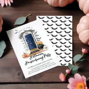 Faire-part Amusants Halloween House Party Marine Porte avant