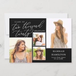 Faire-part Année par script Editable Colour Graduation Invita