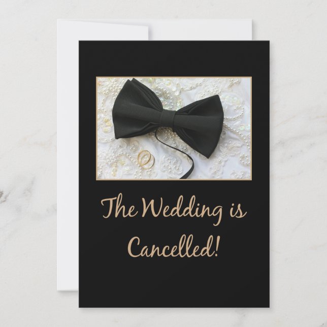Faire-part Annonce d'annulation de mariage (Devant)