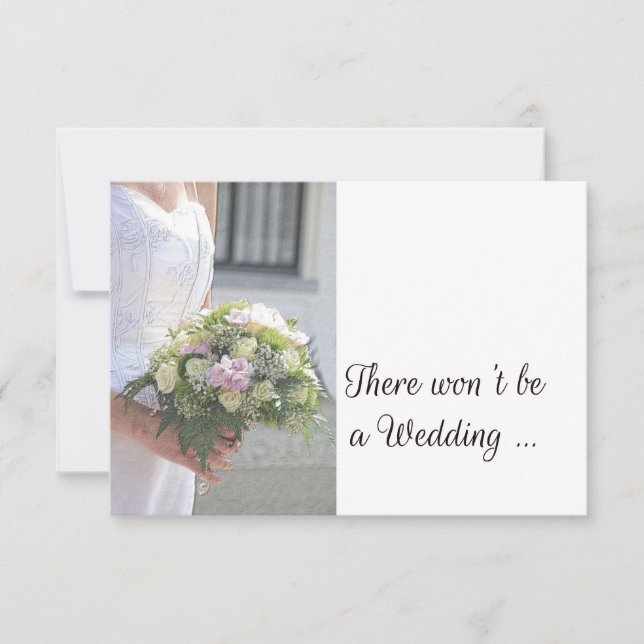 Faire-part Annonce d'annulation de mariage (Devant)