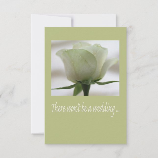 Faire-part Annonce d'annulation de mariage (Devant)