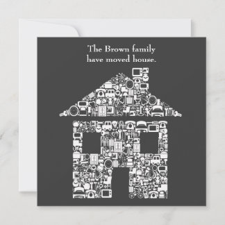 Faire-part Annonce de changement d'adresse de maison résidenc