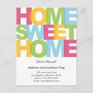 Faire-part Annonce de déménagement Home Sweet Home