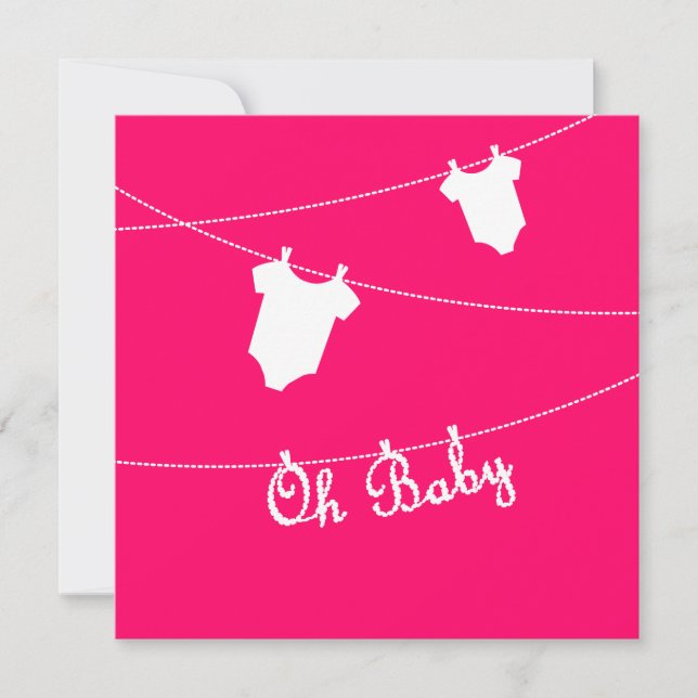 Faire-part Annonce de grossesse Oh Baby (Devant)