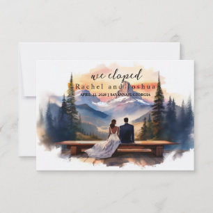 Faire-part Annonce de Mariage Secret Script Annonce