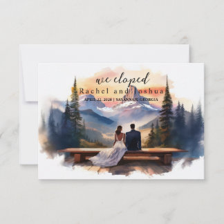 Faire-part Annonce de Mariage Secret Script Annonce