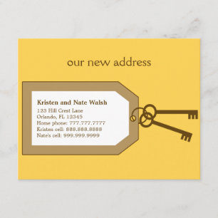 Faire-part Annonce de nouvelle série de clés