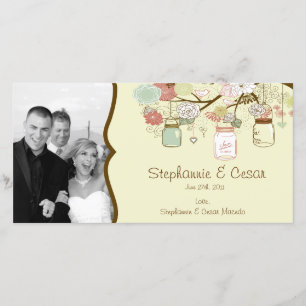 Faire-part Annonce de photos de fiançailles 4x8 Floraison pri