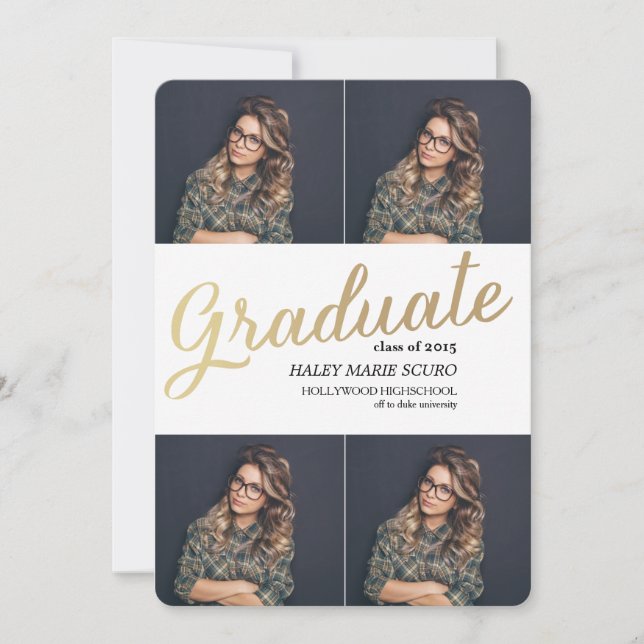 Faire-part Annonce de remise de diplômes PROMOTION 2015 (Devant)