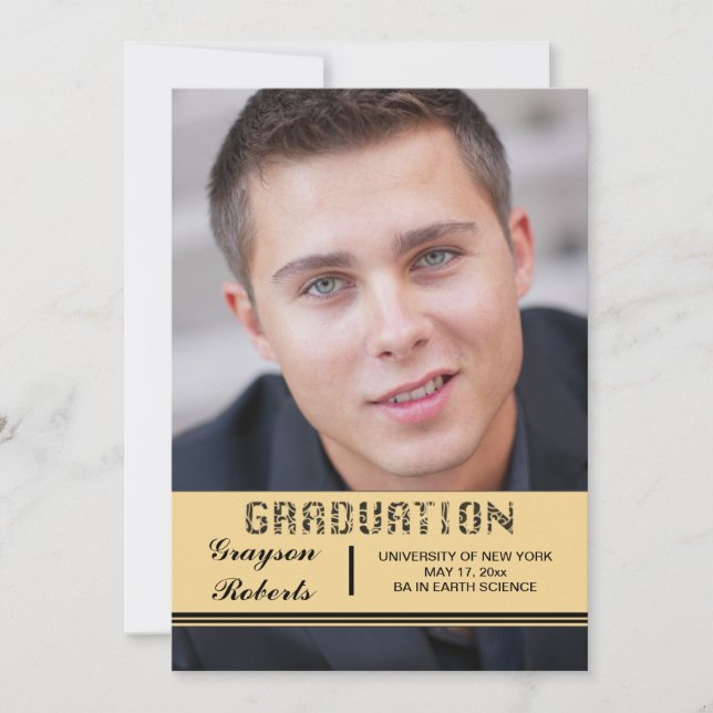 Faire-part Annonce de transparence de la remise des diplômes (Devant)