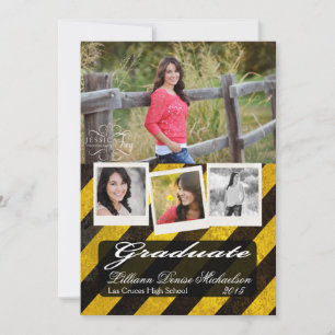 Faire-part Annonce senior 5x7 Bio Hazard Scène de crime