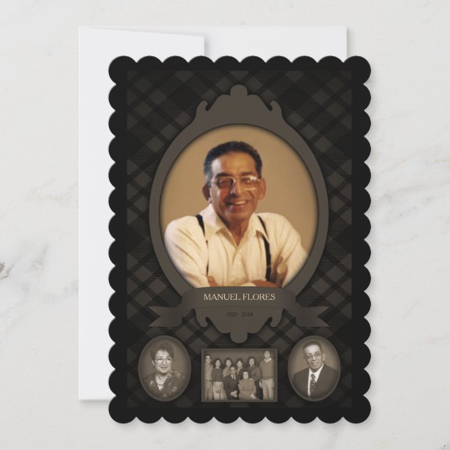 Faire-part annonces commémoratives (Devant)