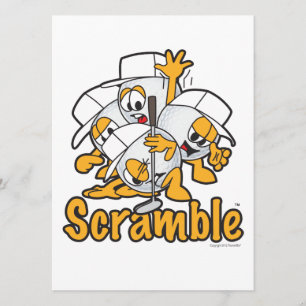 Faire-part Annonces de bousculade de golf