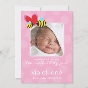 Faire-part ANNONCES DE NAISSANCE :: Abee autiful 4P