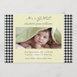 Faire-part Annonces de naissance de Houndstooth