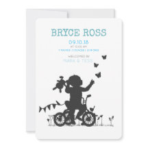 ANNONCES DE NAISSANCE Garçon avec vélo